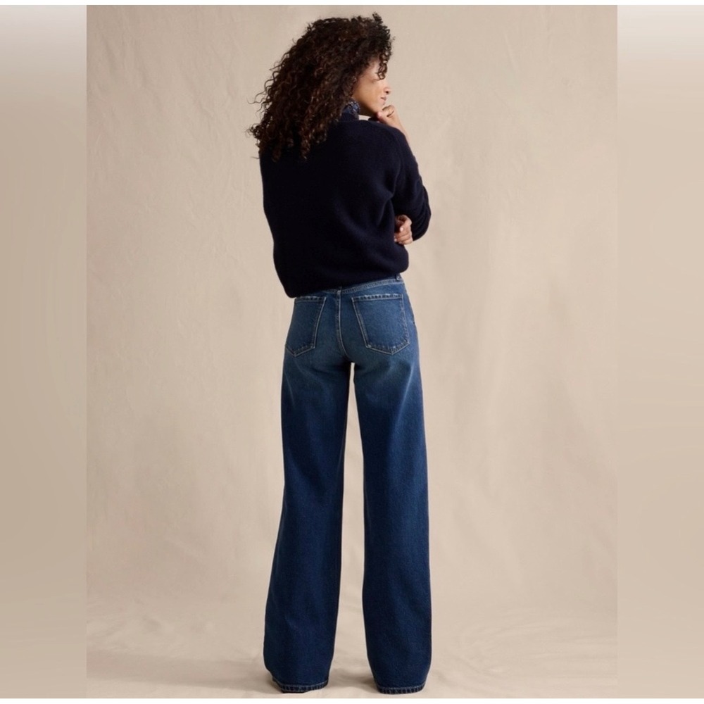 Banana Republic Icon Classic High Wide
Leg Jeans Medium Wash Size 26 - Picture 3 of 13